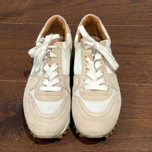 Closed Women’s White and Light Grey/Cream Sneakers Size 37/7 - Picture 2 of 7